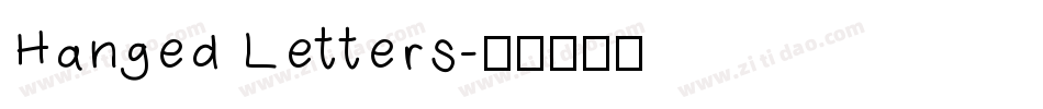 Hanged Letters字体转换